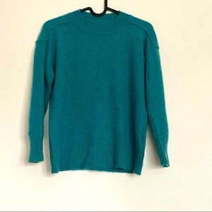 Anthropology PILCRO Cashmere Sweater in turquoise